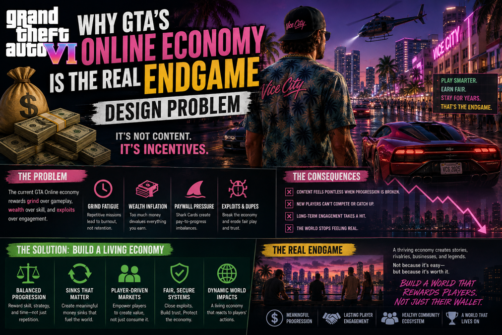 Why GTA's Online Economy Is the Real Endgame Design Problem